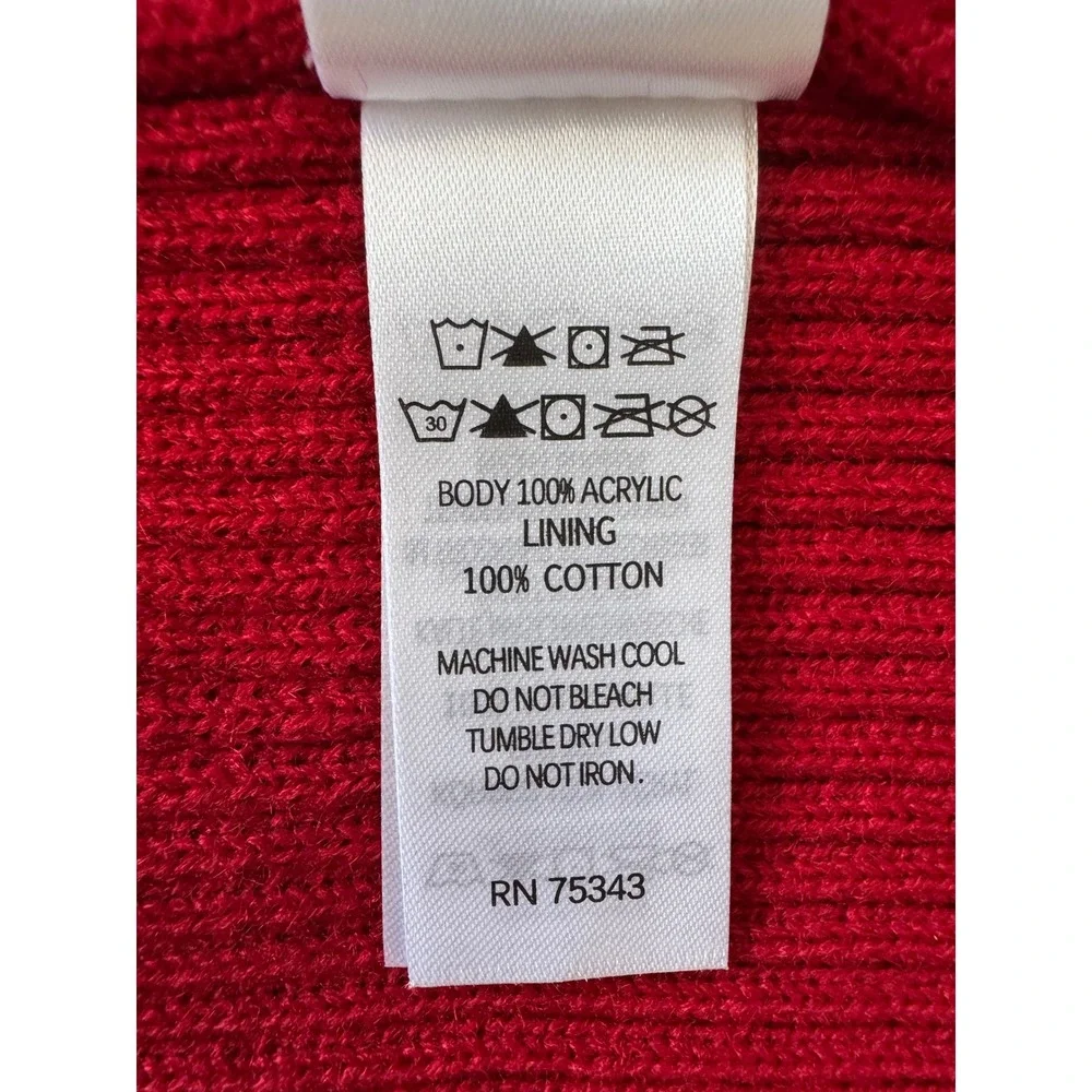Telluride Clothing Co XXL‎ Dog Sweater Embroidered Reindeer Elk Red Black  NWT